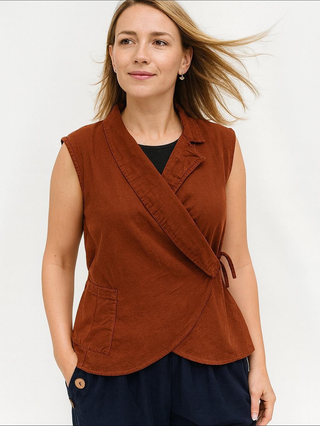 İtalyan Kadife Tasarım Yelek - TARÇIN