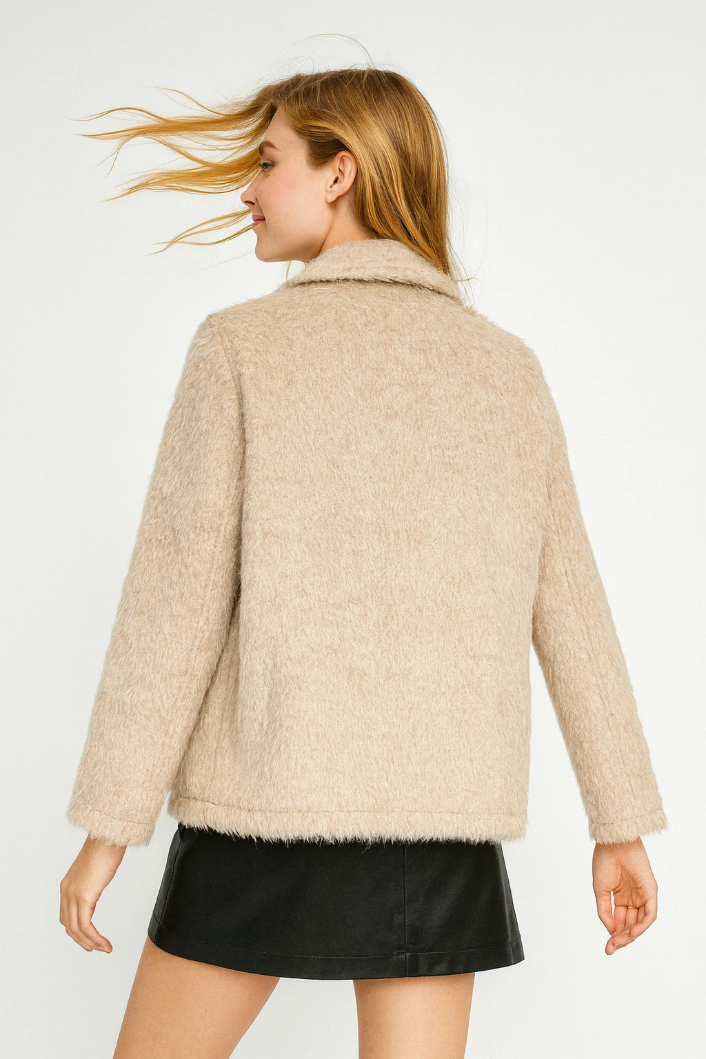 İtalyan Keçe Ceket - BEJ