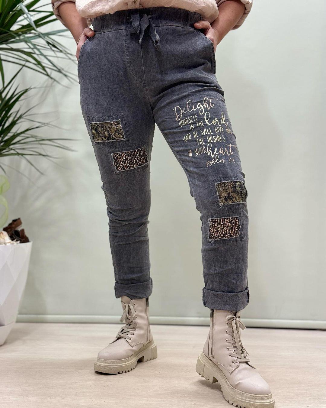 İtalyan Likralı Pantolon - ANTRASİT