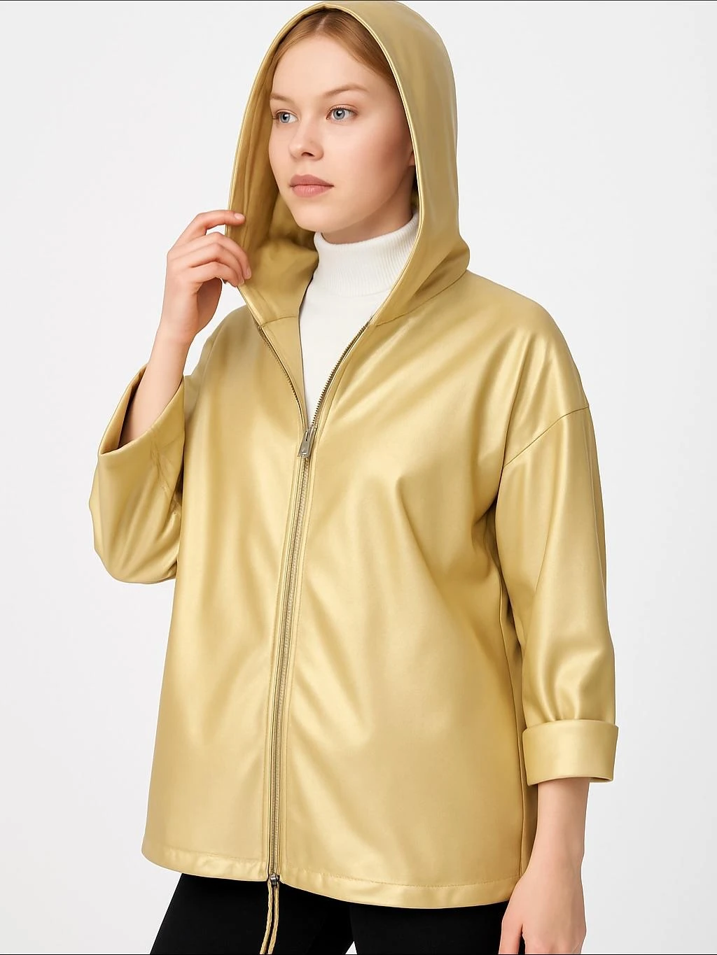 İtalyan Deri Ceket - GOLD