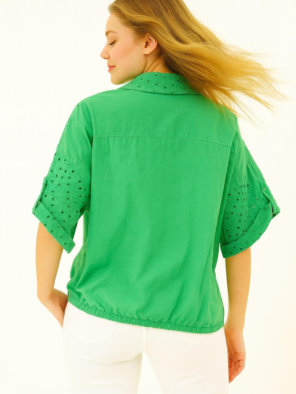 İtalyan Fisto Gömlek - YEŞİL