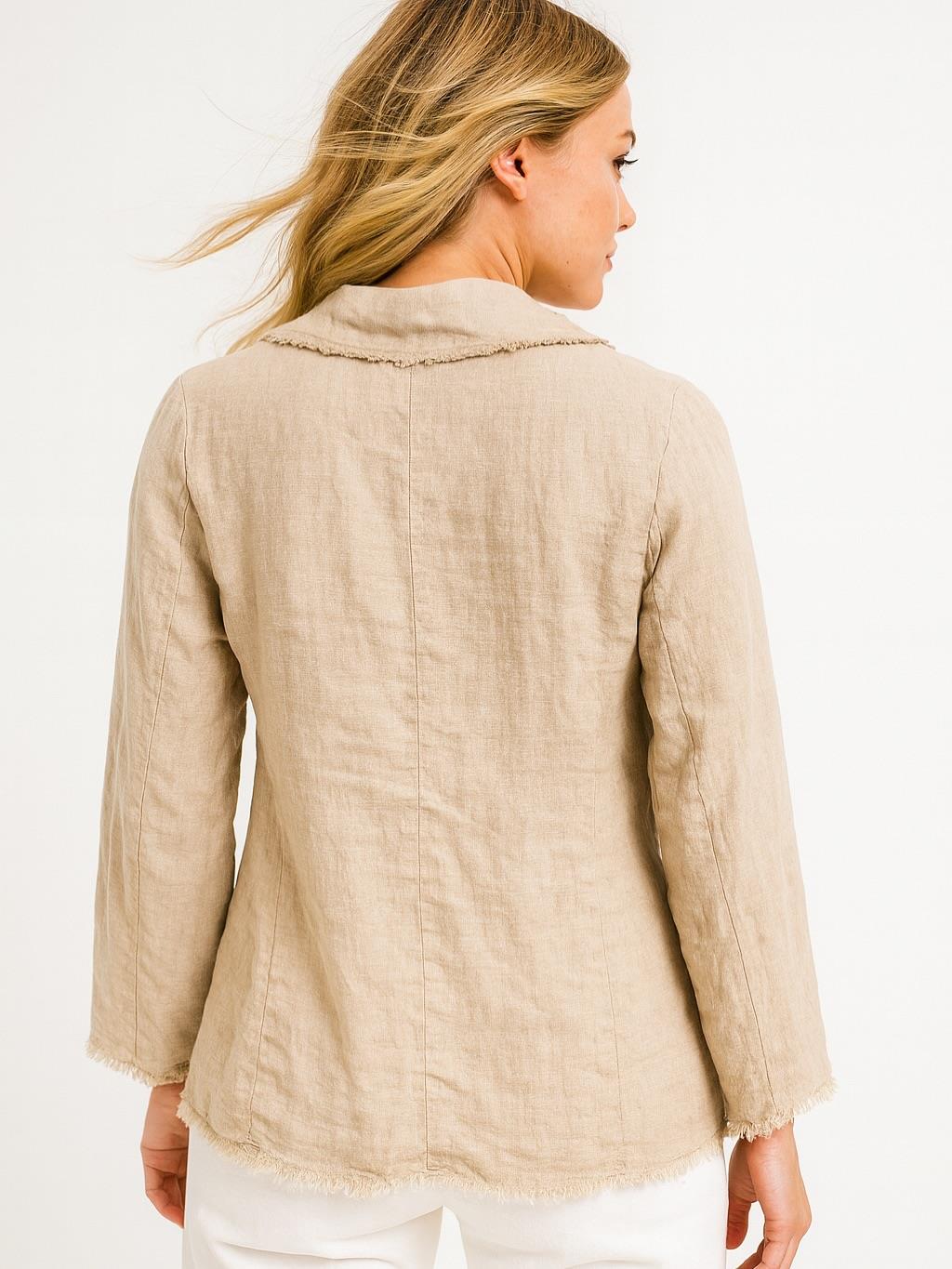 İtalyan Keten Ceket - BEJ