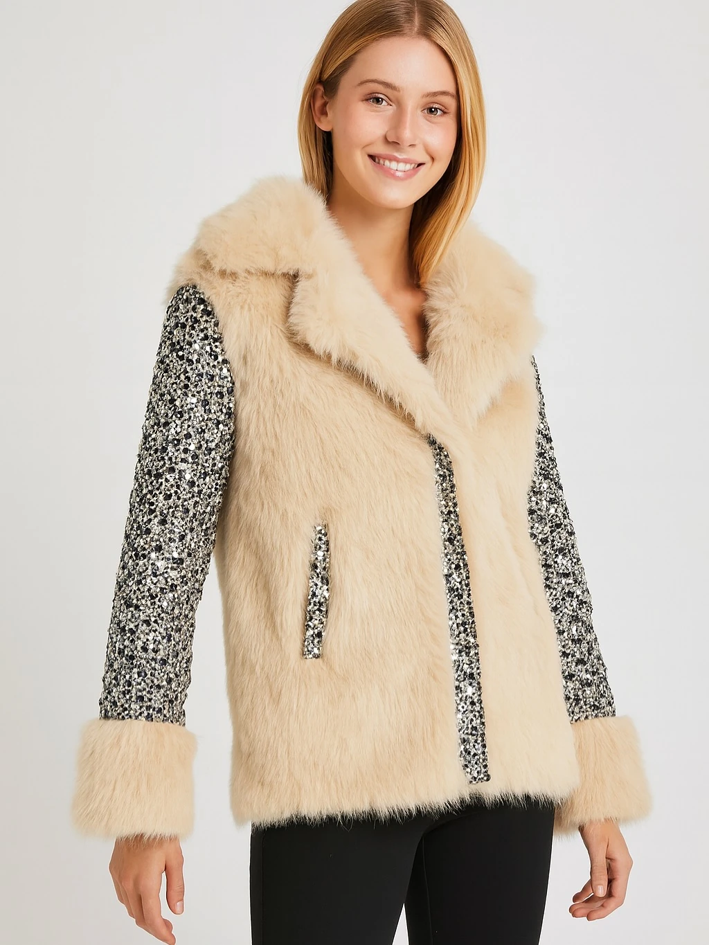 İtalyan Tasarım Kürk - BEJ