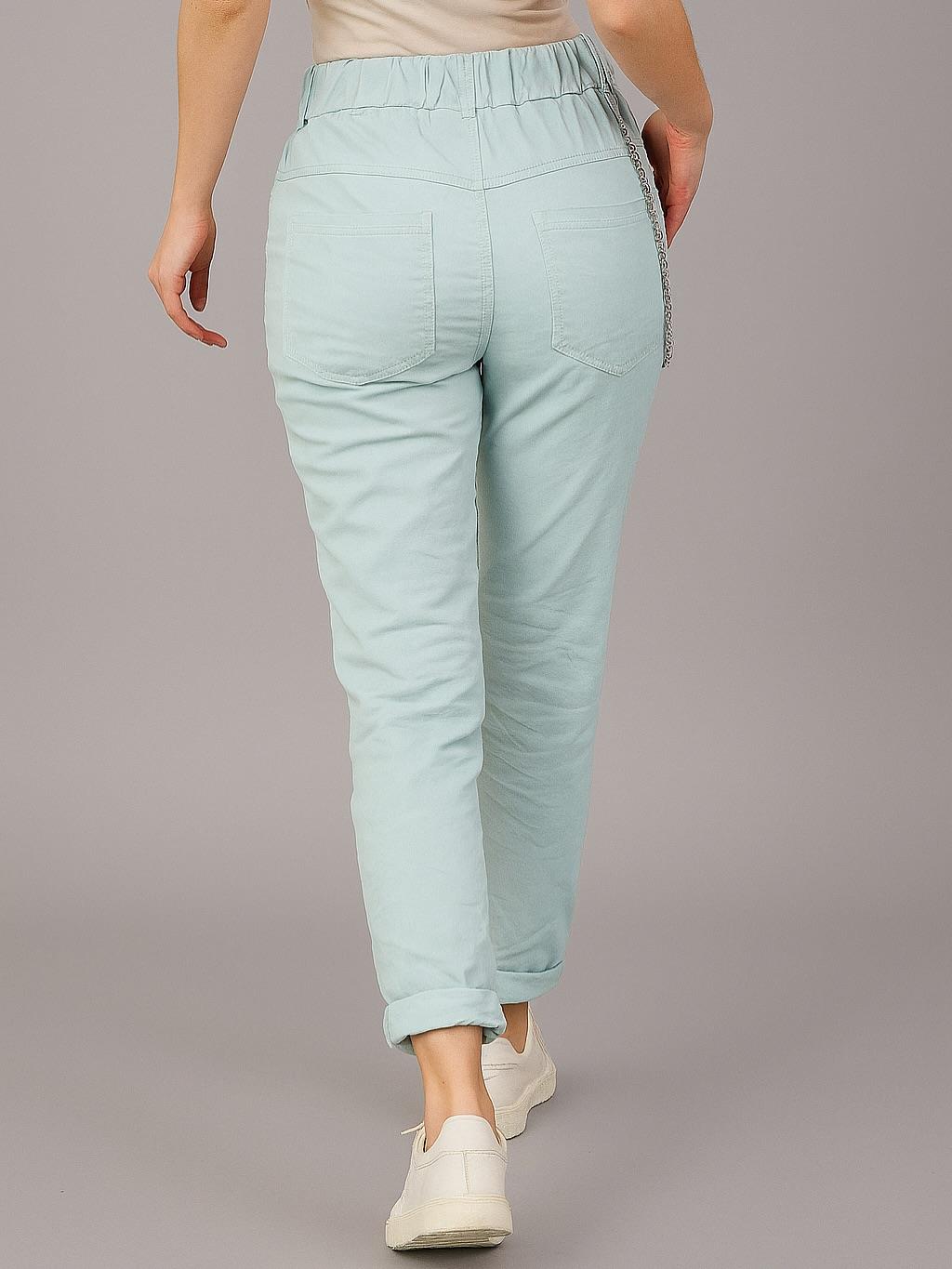 İtalyan Likralı Pantolon - AÇIK MAVİ