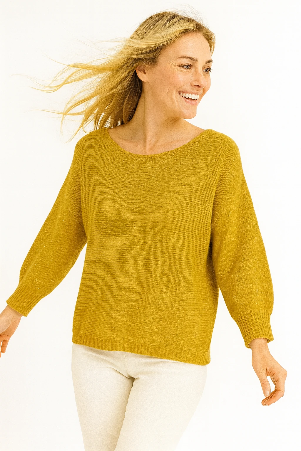 İtalyan Sırtı Kurdele Detaylı Triko Kazak - HARDAL