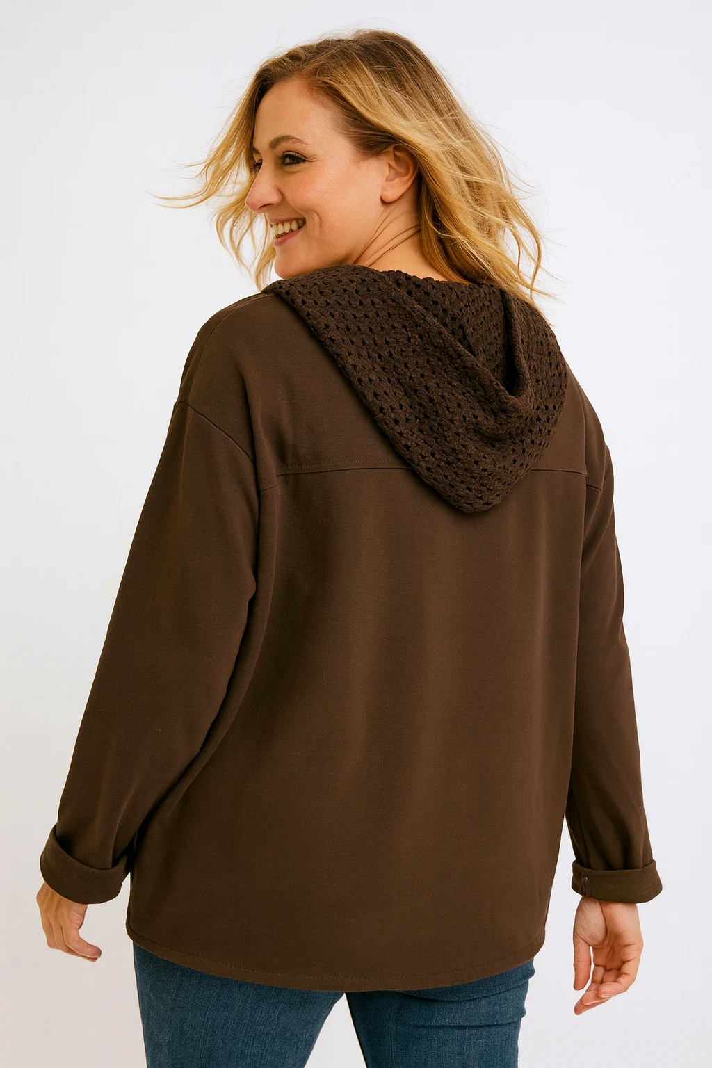 İtalyan Kapitone Nakış Detaylı Ceket - KAHVERENGİ