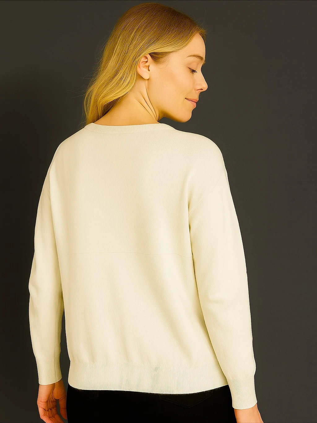 İtalyan Özel Tasarım Angora Bluz - BEYAZ