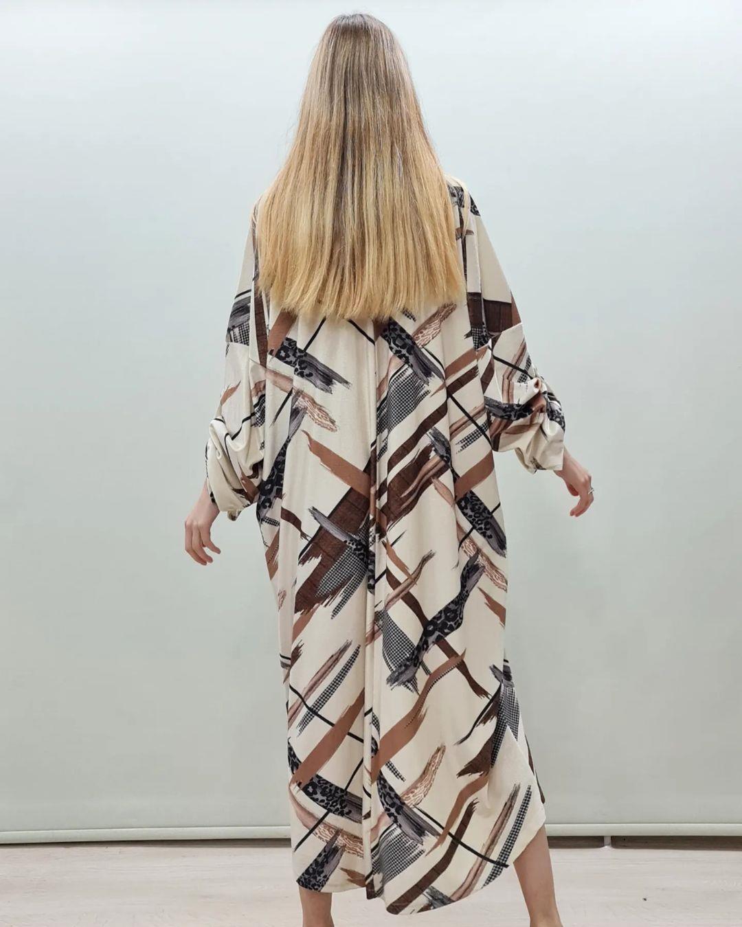 İtalyan Kadife Elbise - BEJ