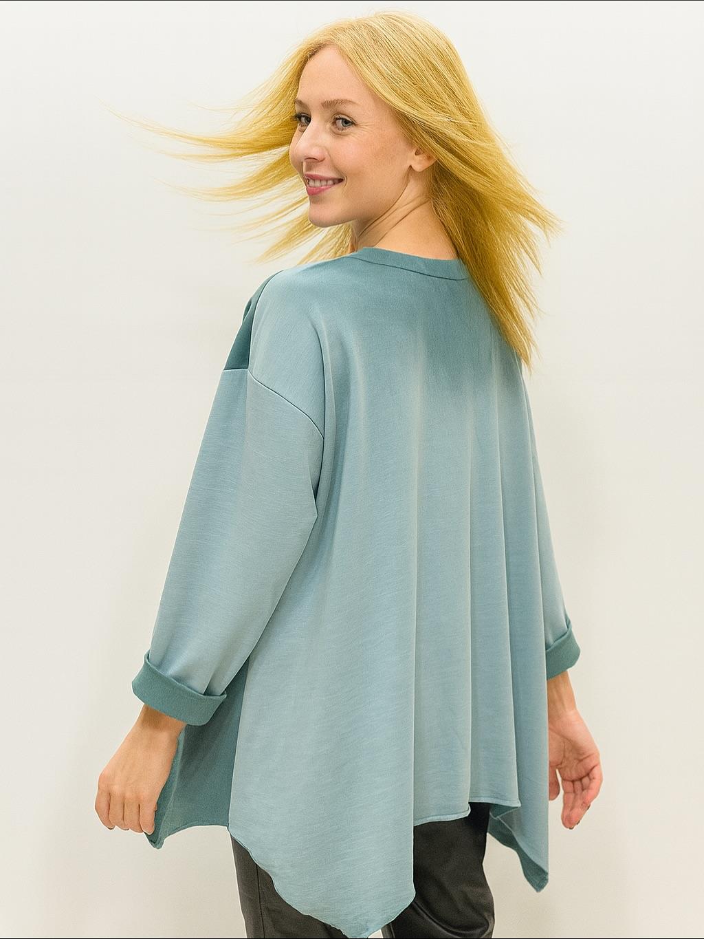 İtalyan Nubuk Bluz - İNDİGO