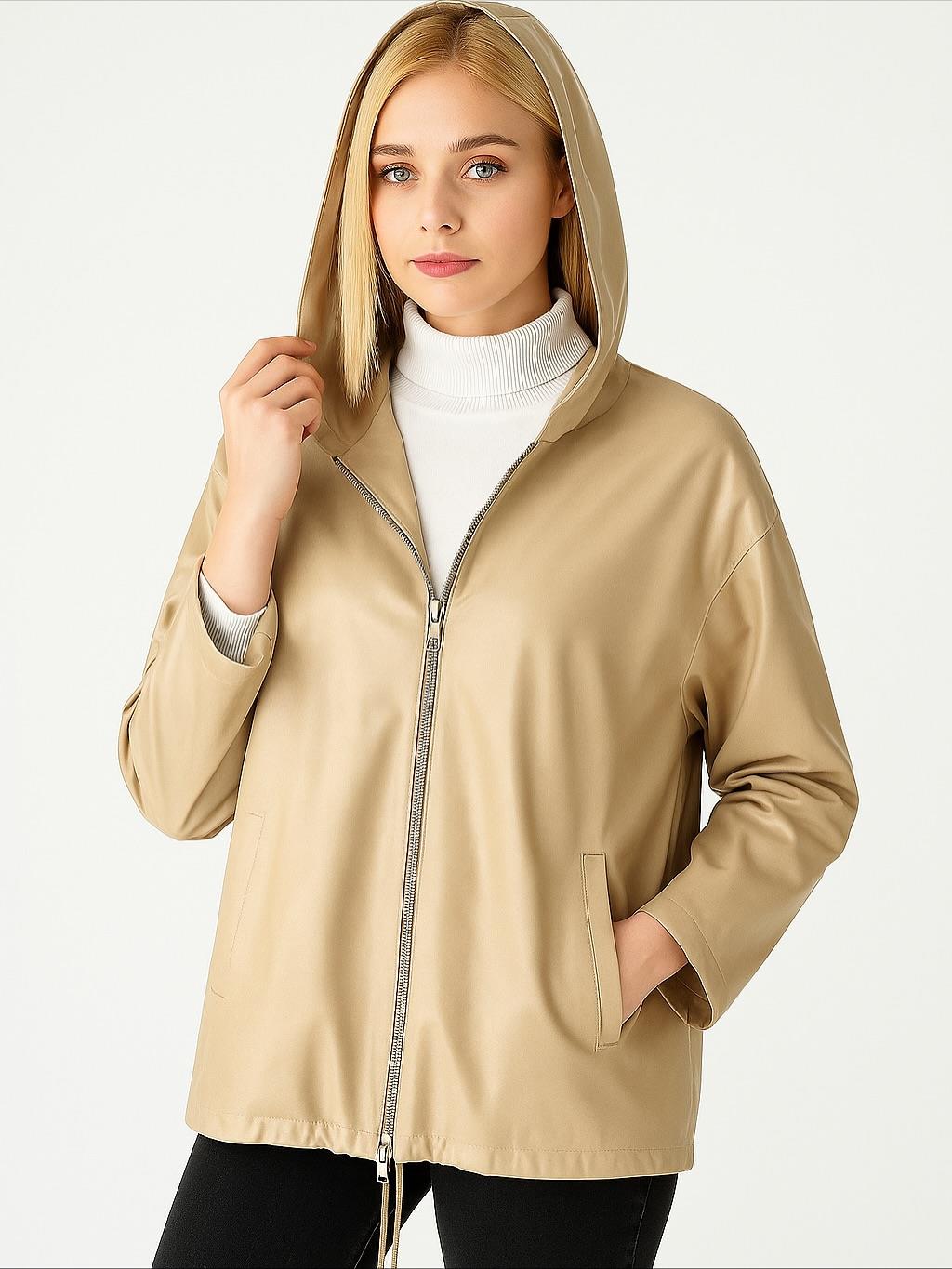 İtalyan Deri Ceket - VİZON