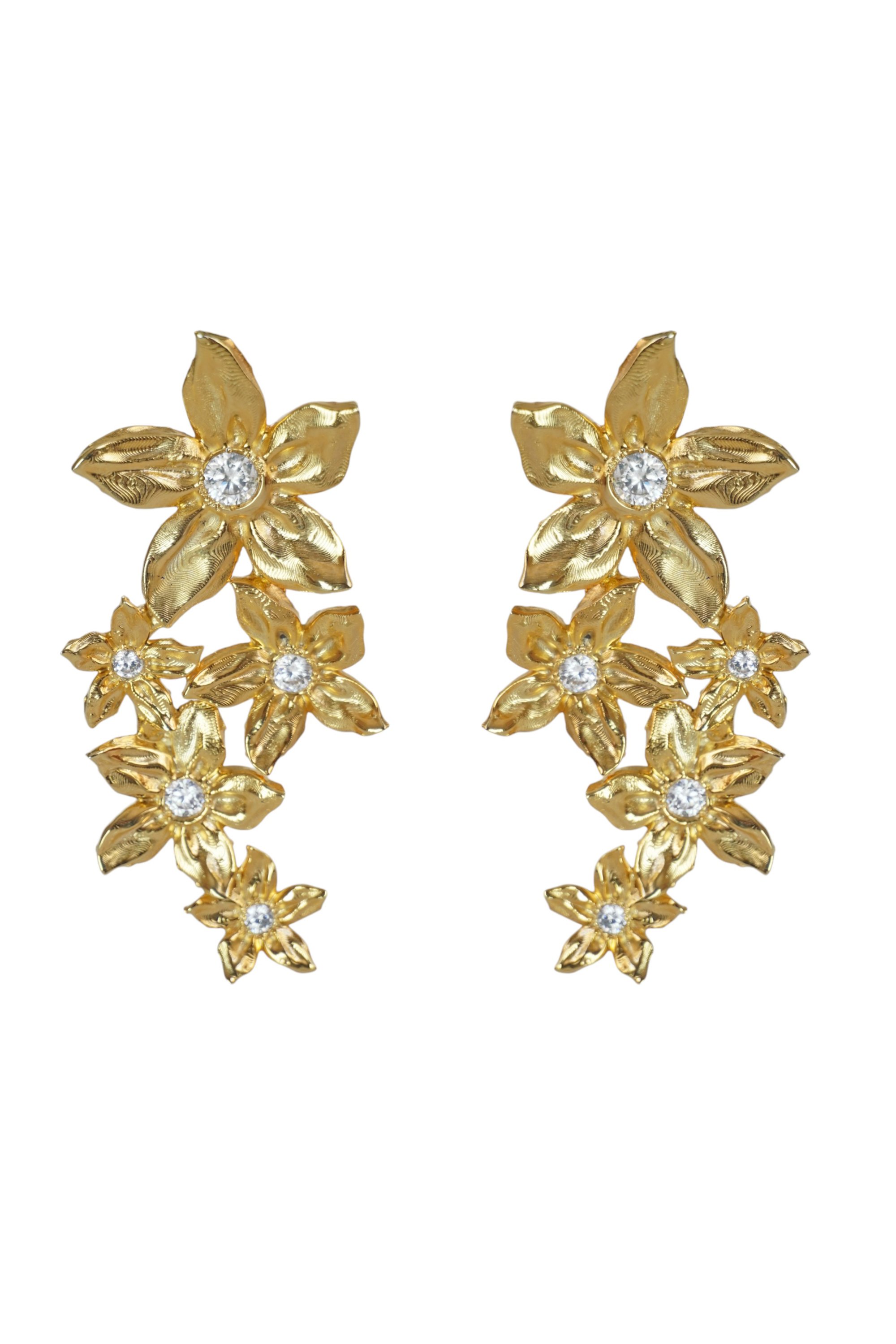 Elaise | Floral Bridal Earrings