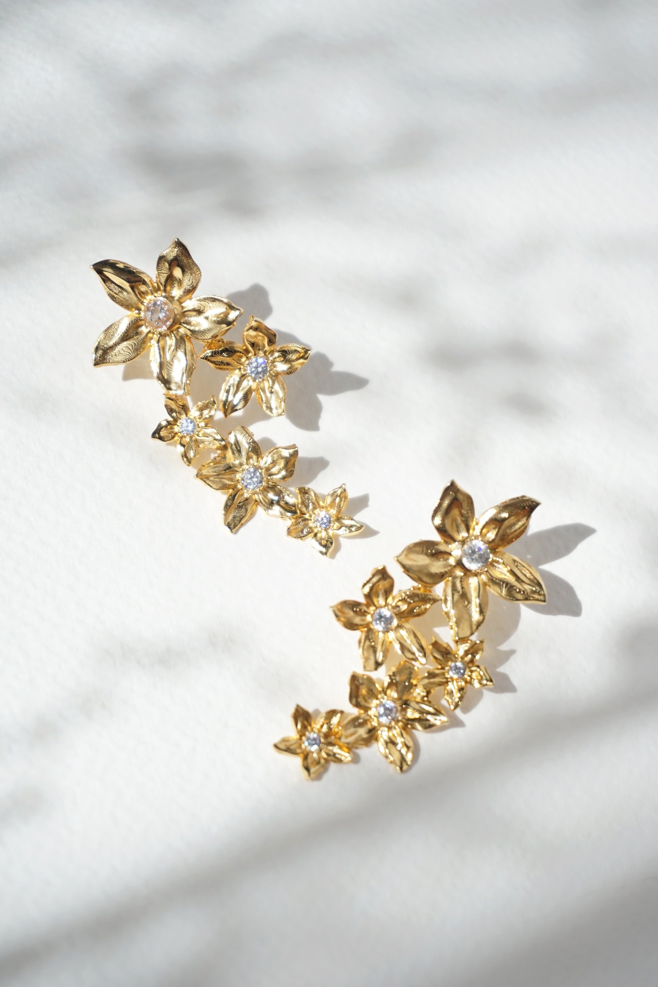 Elaise | Floral Bridal Earrings