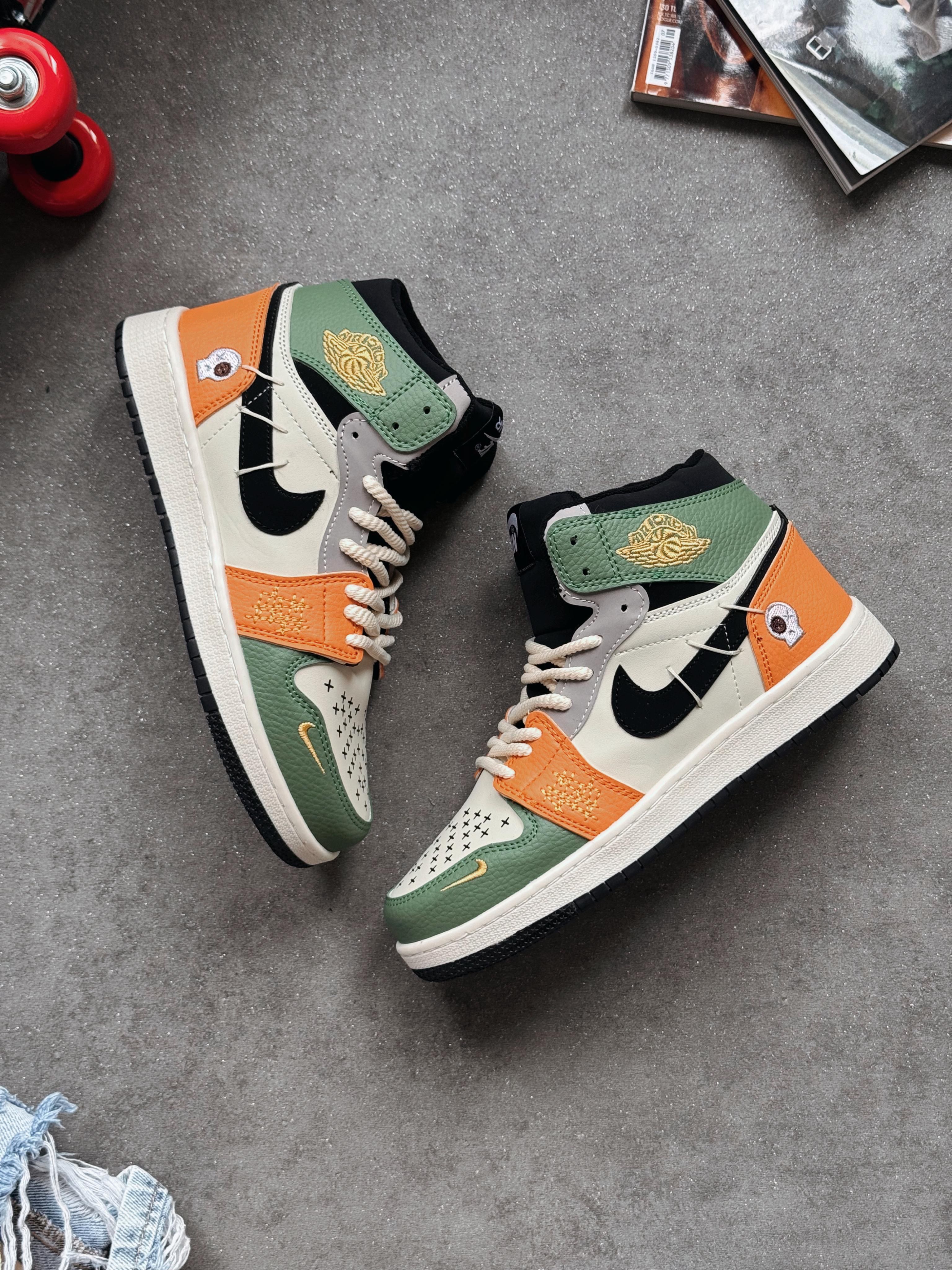 Jordan Zion Mid - Green Orange