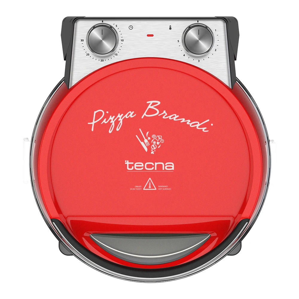 Tecna PF-K Pizza Brandi Çok Amaçlı Pişirici Kırmızı
