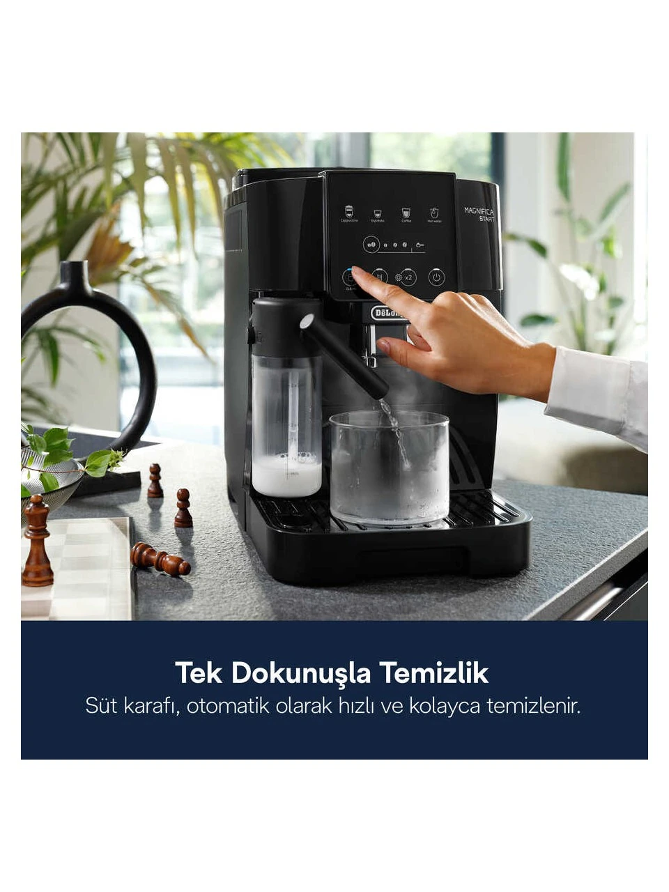 DeLonghi Magnifica Serisi Start ECAM220.60.B Tam Otomatik Kahve Makinesi - Siyah