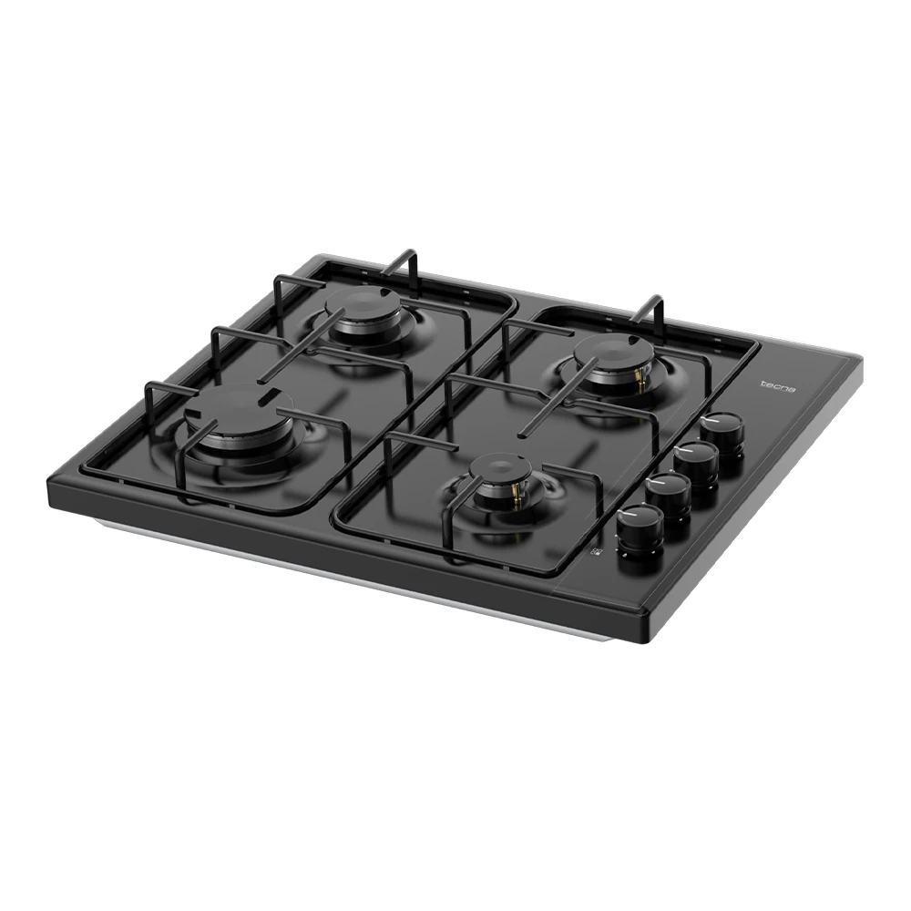 Tecna SÜO 604SE 4 Gözü Gazlı Siyah Set Üstü Ocak