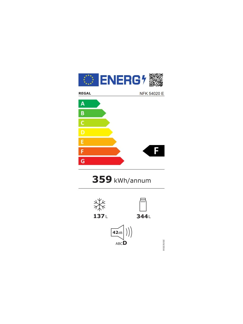 Regal NFK 54020 E 481 lt No-Frost Buzdolabı