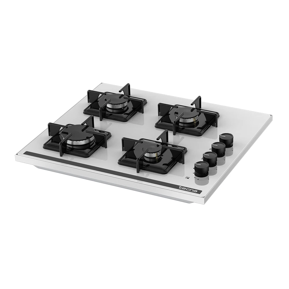 Tecna SÜO 604BC 4 Gözü Gazlı Beyaz Cam Set Üstü Ocak