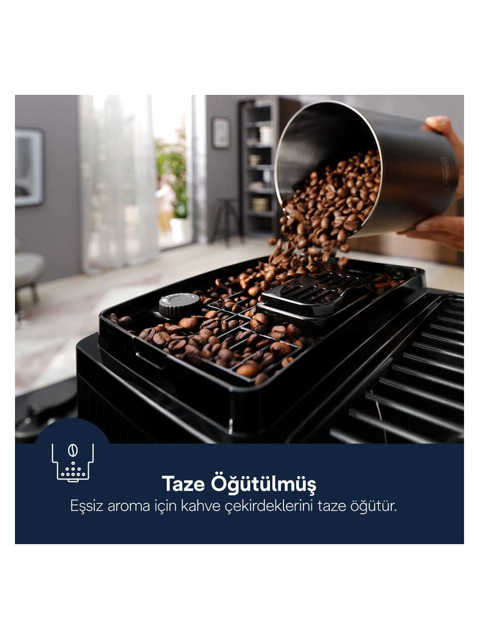 DeLonghi Magnifica Serisi Start ECAM220.60.B Tam Otomatik Kahve Makinesi - Siyah