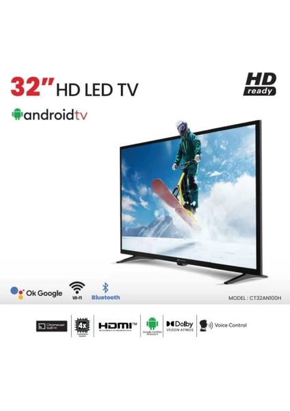  Conti CT32AN100H 32" 81 Ekran Uydu Alıcılı HD Ready Smart LED TV