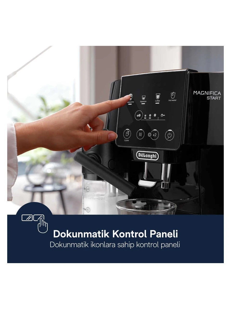 DeLonghi Magnifica Serisi Start ECAM220.60.B Tam Otomatik Kahve Makinesi - Siyah