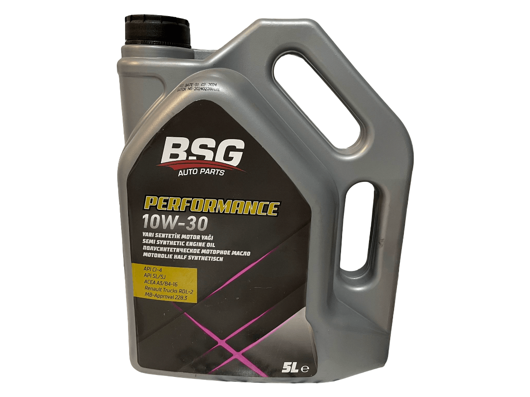 BSG 10W-30 5L Performance Yarı Sentetik Motor Yağı | Orijinal Ürün Garantisi