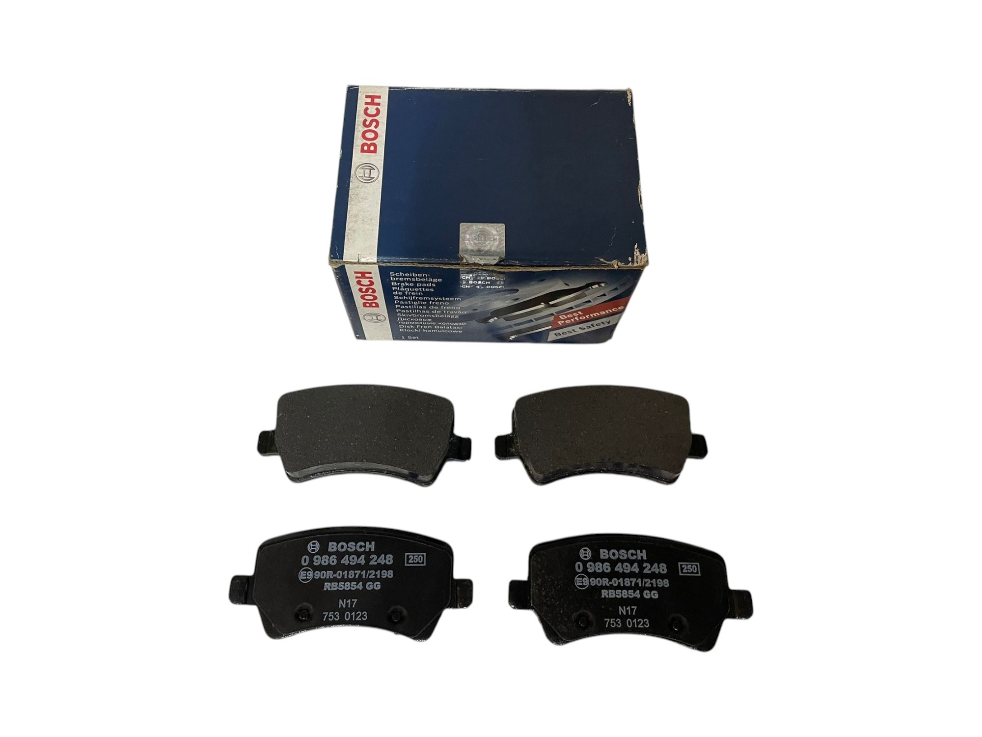 Ford Galaxy/S-Max Arka Fren Balatası | Bosch 0 986 494 248 - 6G9J 2M008 FB