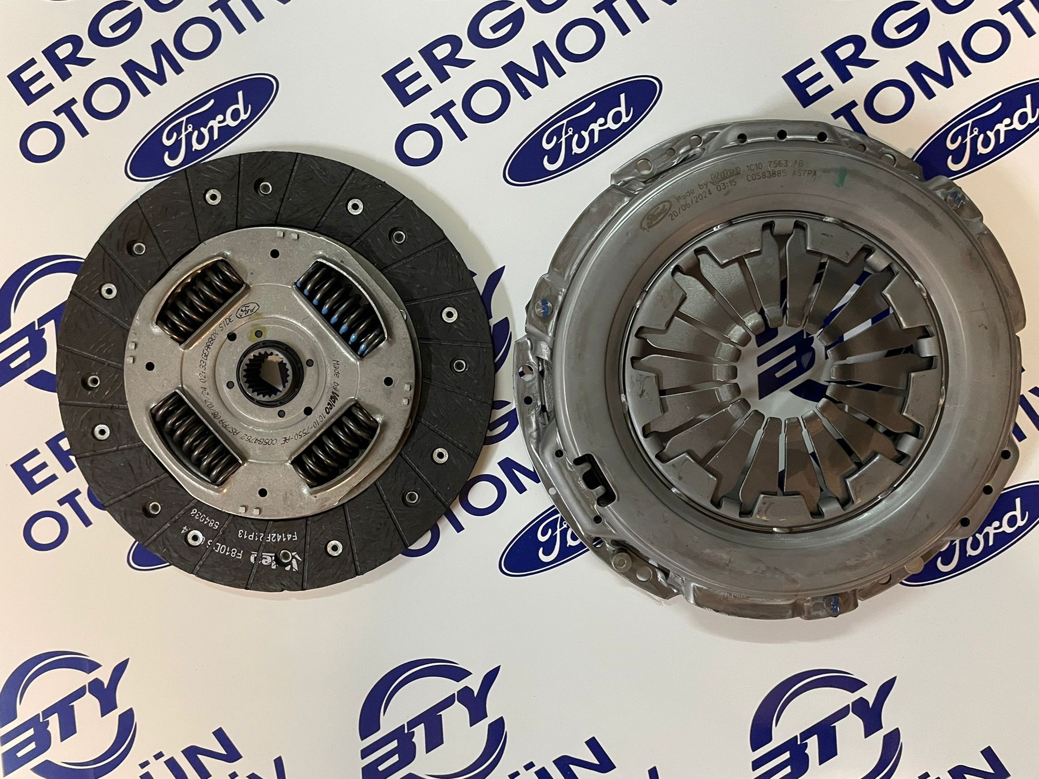 Ford Transit V184 Rulmansız Debriyaj Seti Orijinal | Ford Otosan 1C1O 7540 AF/AE | Baskı Balata