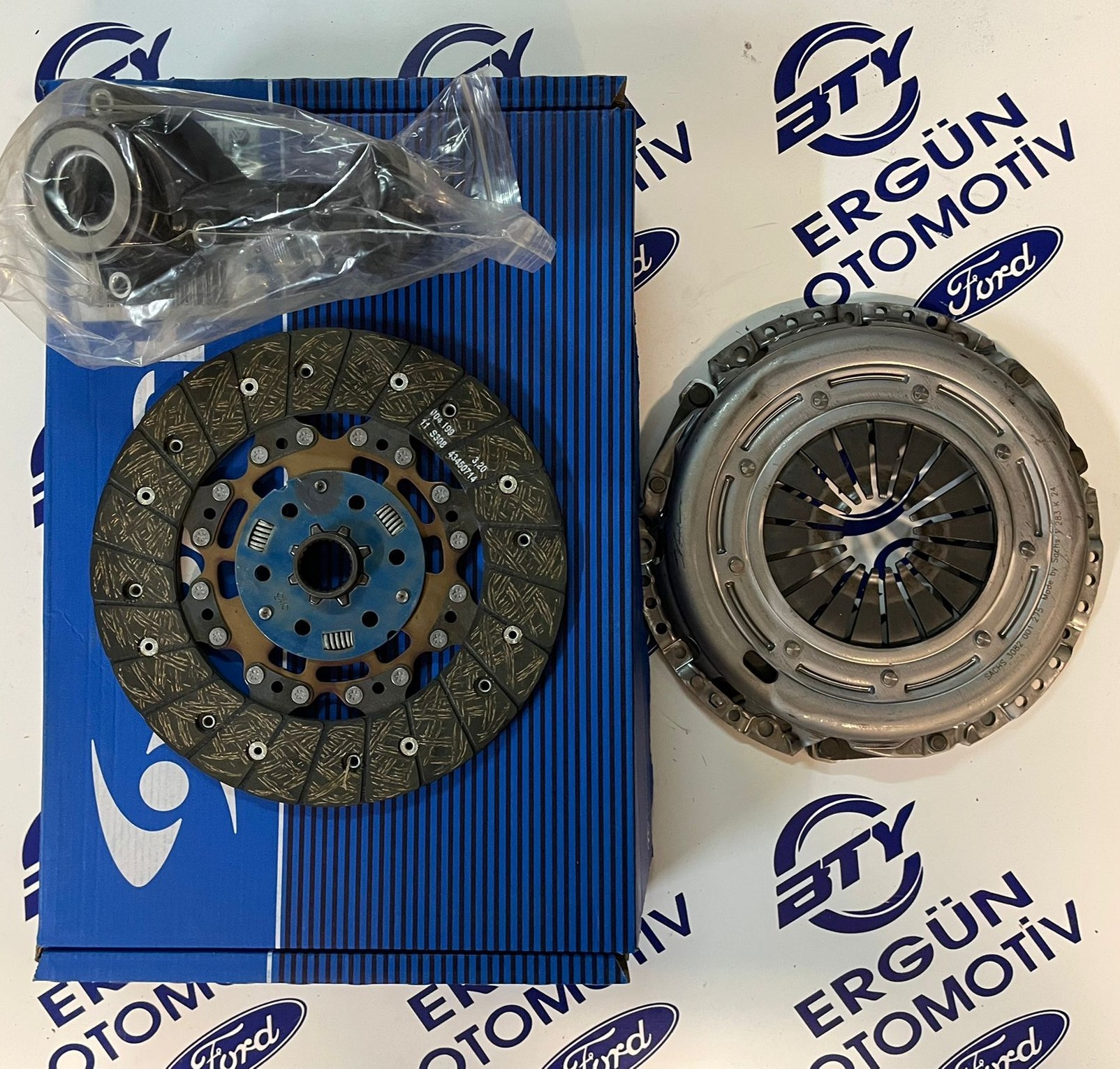 Ford Focus II (04-11) / Ford C-Max (06-11) Rulmanlı Debriyaj Seti | Sachs 3000 990 221 | Baskı Balata