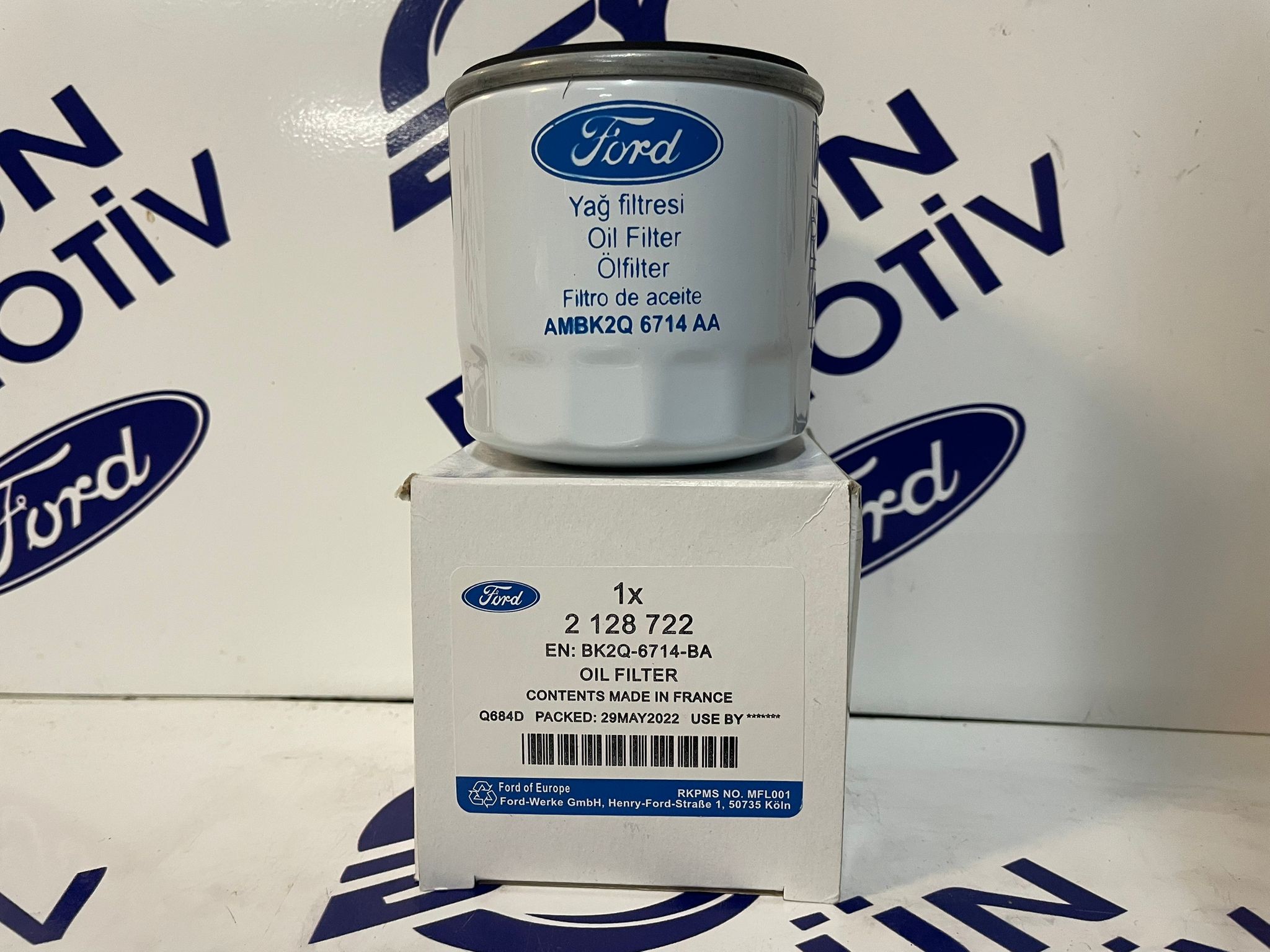 Ford Transit V347 - V362 - V363 Yağ Filtresi Orijinal | FORD OTOSAN BK2Q 6714 BA YAĞ FİLTRESİ