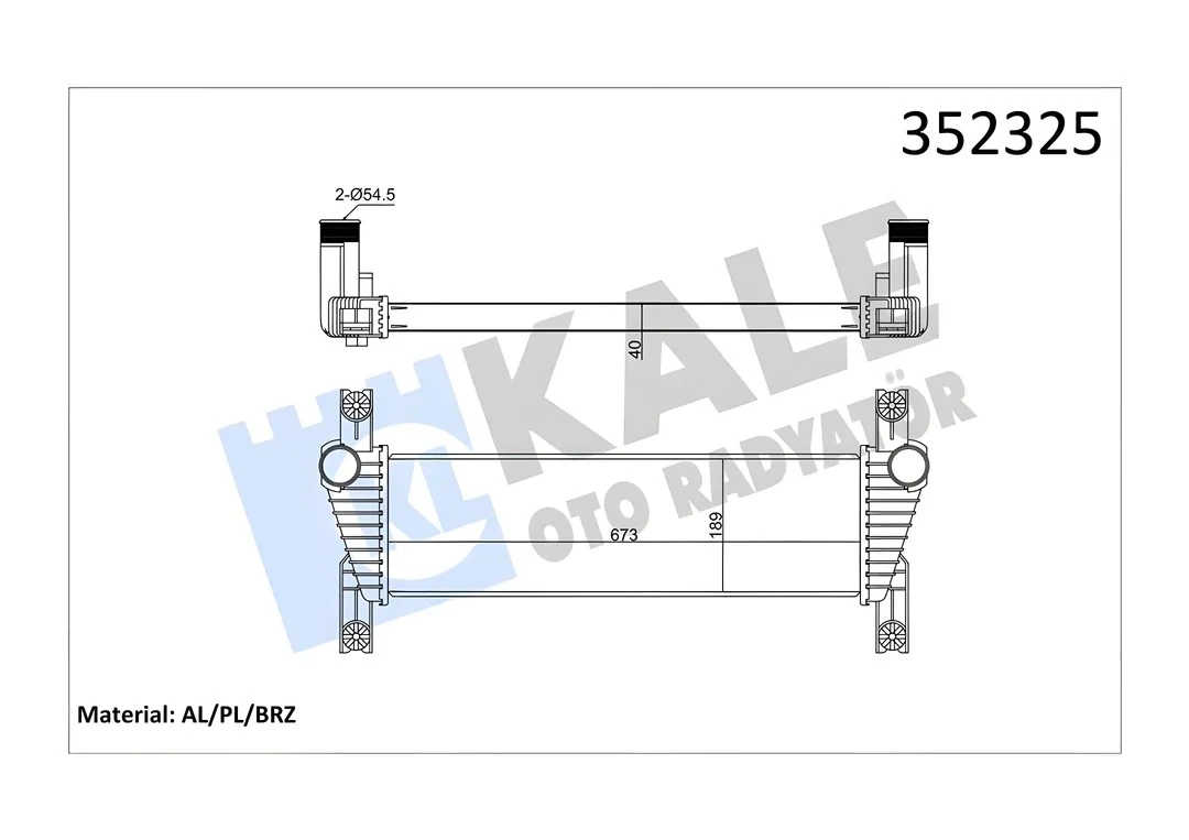 Ford Ranger 2.2 2012> İntercooler | KALE 352325 - AB39 9L440 AF