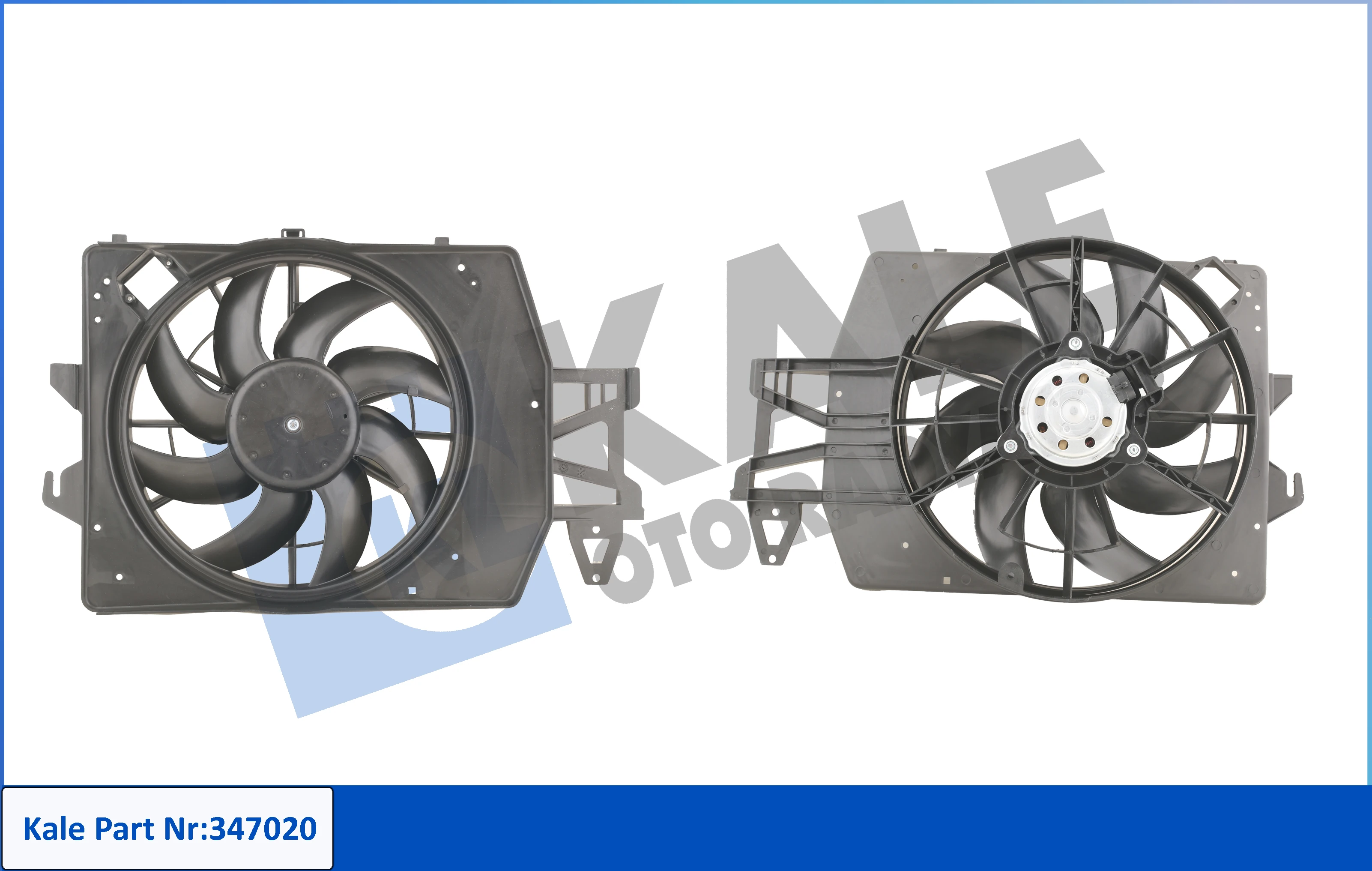 Ford Escort CLX 1996> Fan Motoru Komple (+AC) | KALE 347020 - 95AB 8C607 CA