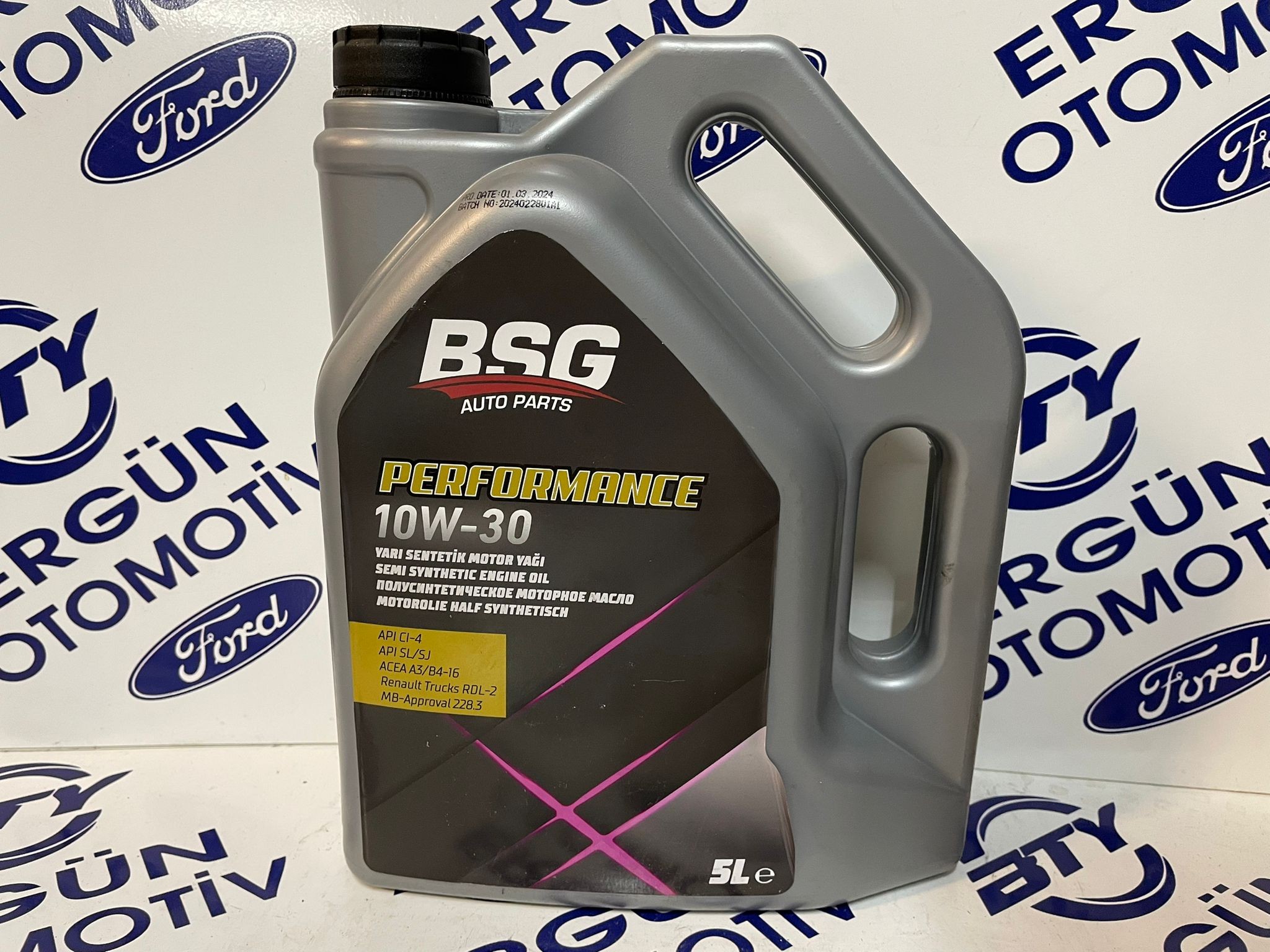 BSG 10W-30 5L Performance Yarı Sentetik Motor Yağı | Orijinal Ürün Garantisi