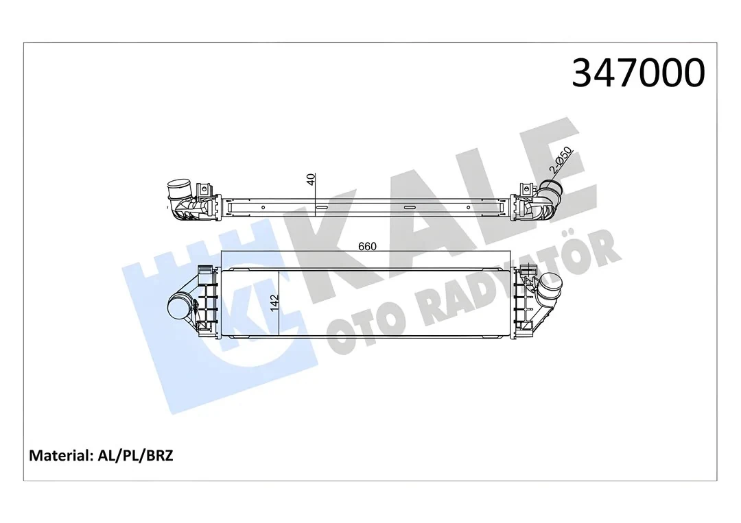 Ford Mondeo 2007> İntercooler | KALE 347000 - 6G91 9L440 FE