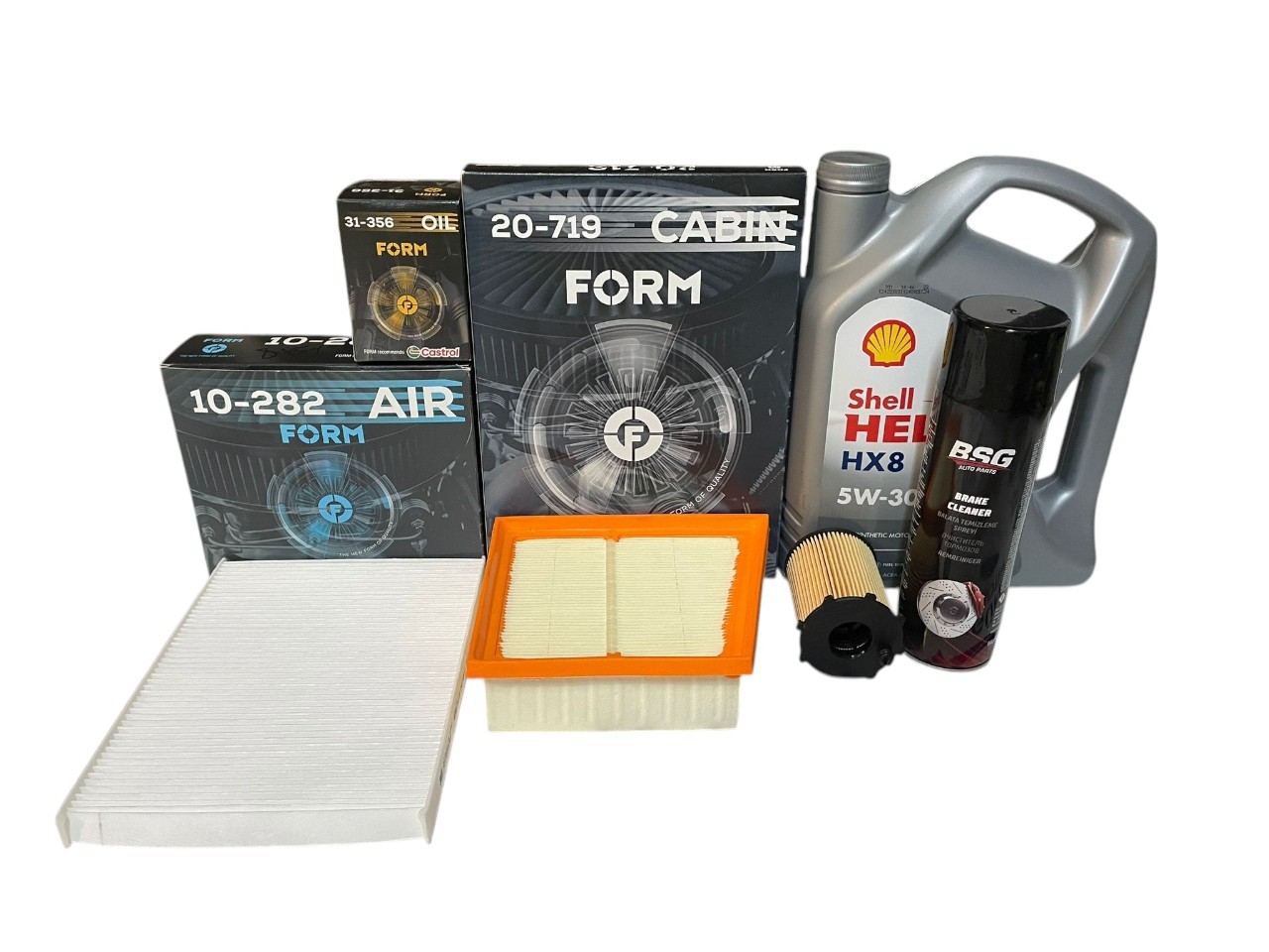 Ford Fiesta 2010-2017 Dizel Yağ Bakım Seti | Castrol Yağ Bakım Seti   - + Motor Yağı (Shell)