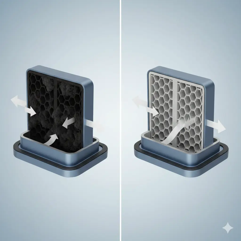 Dizel Partikül Filtresi (Kirli-Temiz)