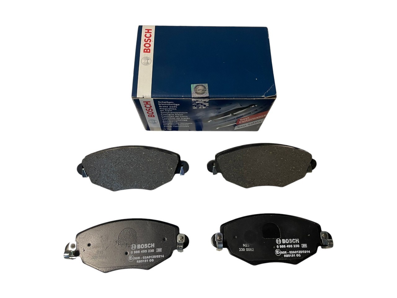 Ford Mondeo/Jaguar Ön Fren Balata | Bosch 0 986 495 240 BP2186 | MONDEO III 00>07 JAGUAR X TYPE 04>09
