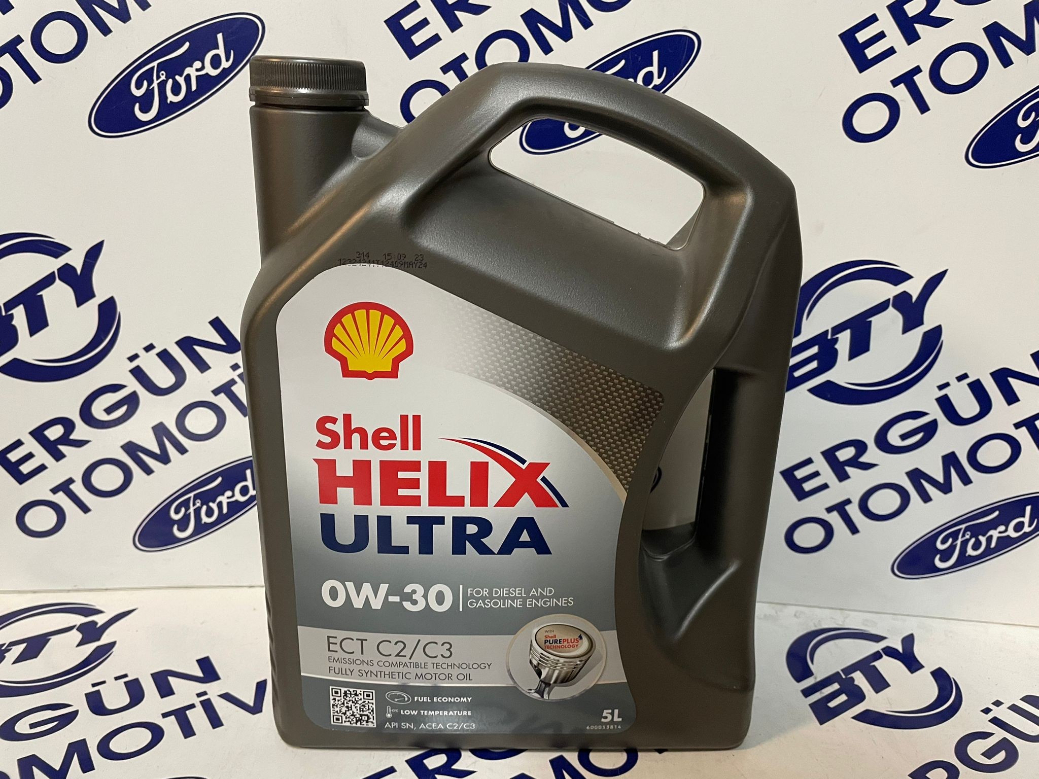Shell Helix Ultra 0W-30 5L | ECT C2/C3 Tam Sentetik Motor | Benzinli - Dizel | Üretim Yılı:2025 | Orijinal Ürün