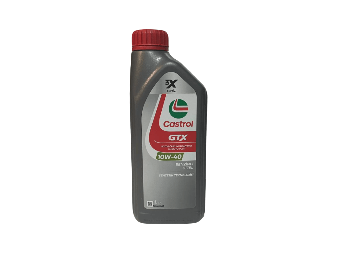 Castrol GTX 10W-40 1L Benzinli/Dizel Motor Yağı | Üretim Yılı:2025 | Orijinal Ürün Garantisi