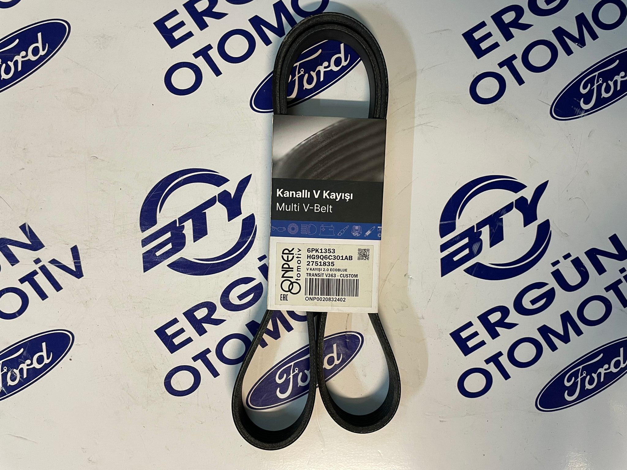 Ford Transit V363 2.0 EcoBlue / Ford Focus Klimalı 1.8 TDCI Kanallı V Kayışı | ONPER 6PK1353 KANALLI V KAYIŞI