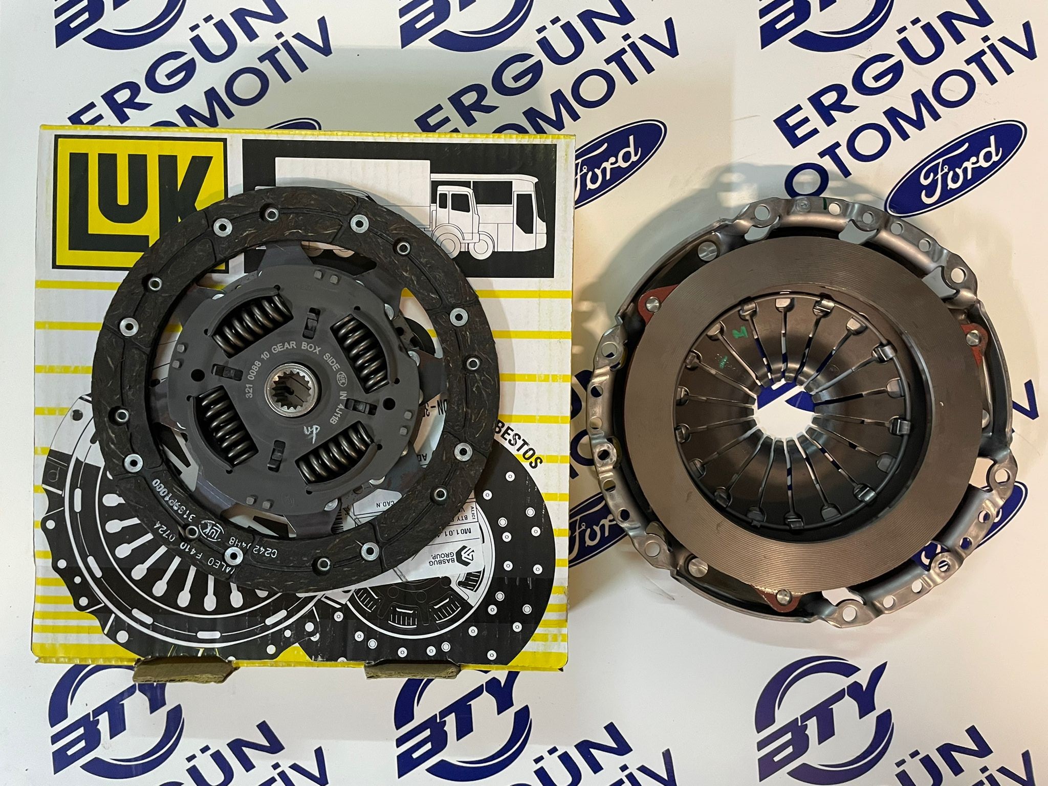 Ford Focus/Mondeo/C-Max Benzinli Rulmansız Debriyaj Seti | LUK 3S41 7540 B1A | Baskı Balata