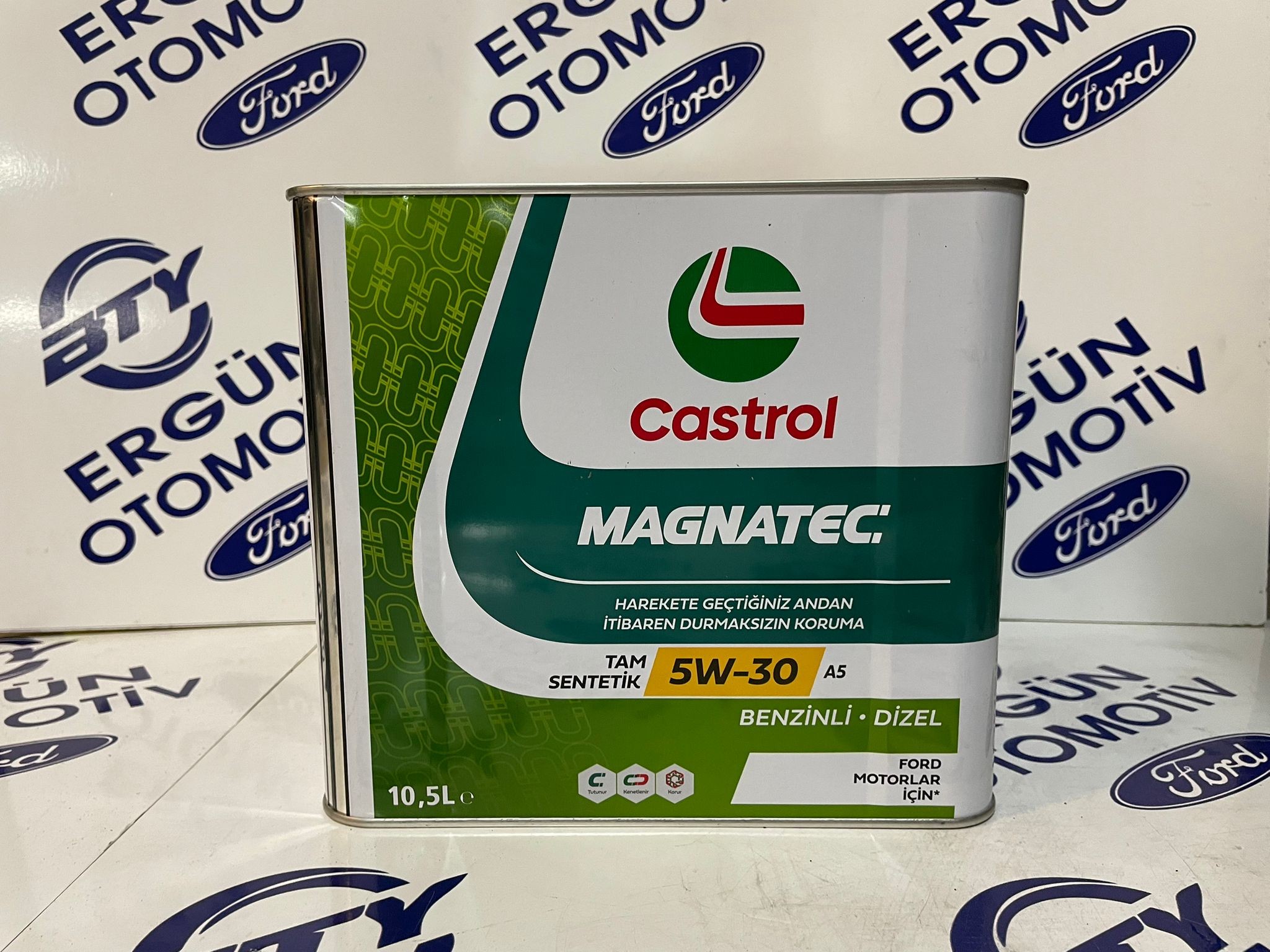 Castrol Magnatec 5W-30 A5 10,5L Tam Sentetik Motor Yağı | Benzinli - Dizel | Üretim Yılı:2025 | Orijinal Ürün Garantisi