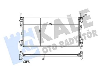 FORD TRANSİT V184 SU RADYATÖRÜ KALE:345920