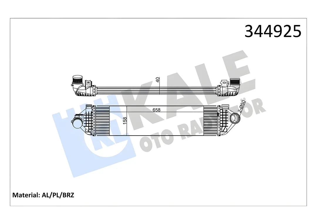 Ford Mondeo 1.6 Ecoboost 2007>2014 İntercooler | KALE 344925 - BV61 9L440 BE