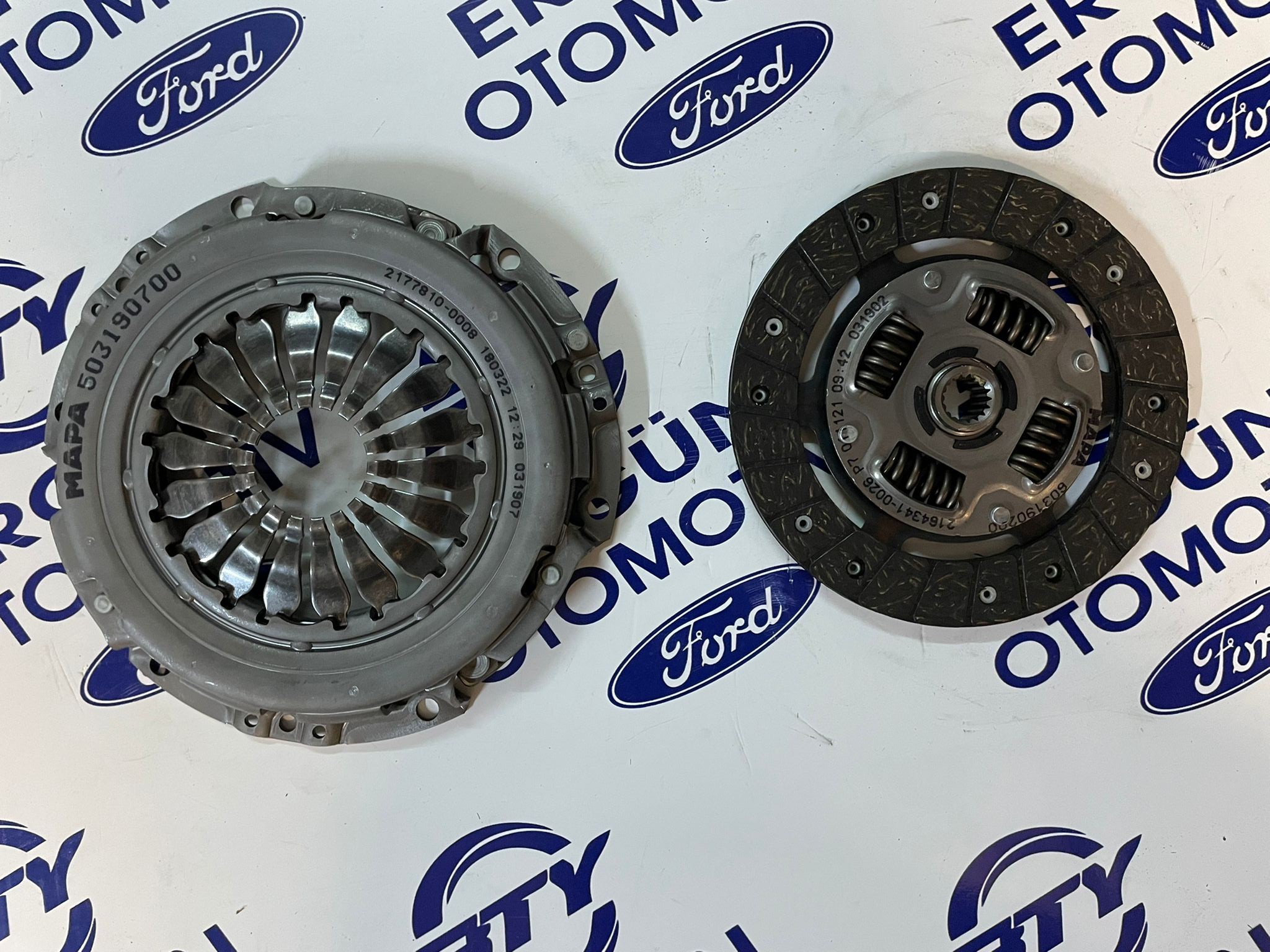 Ford Fiesta 1.25 16V Rulmansız Debriyaj Seti | MAPA 004190509 | Baskı Balata
