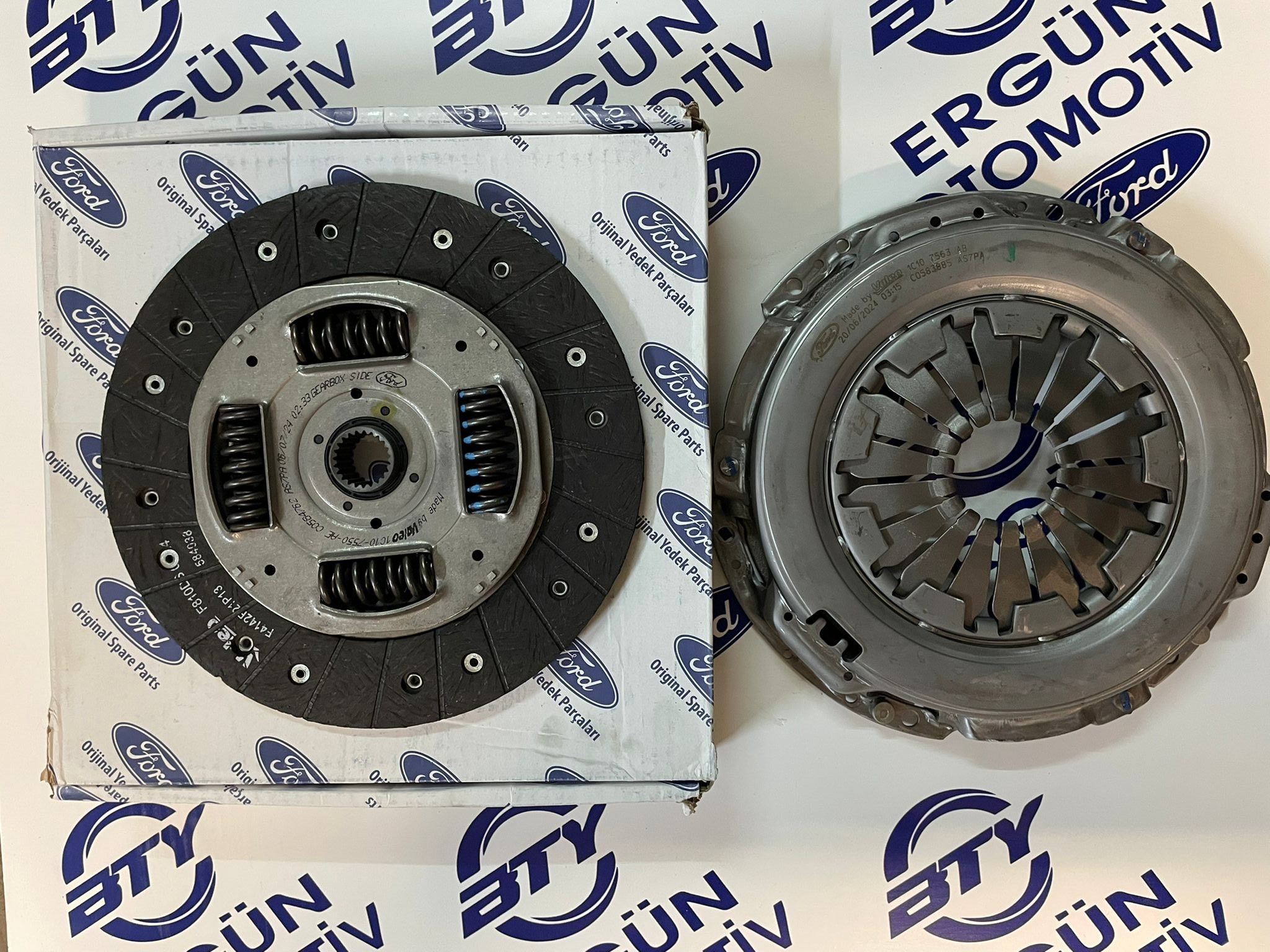 Ford Transit V184 Rulmansız Debriyaj Seti Orijinal | Ford Otosan 1C1O 7540 AF/AE | Baskı Balata