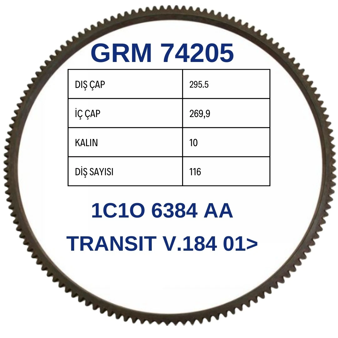 Ford Transit V.184 2001> Volant Dişlisi | GRM 74205 - 1C1O 6384 AA