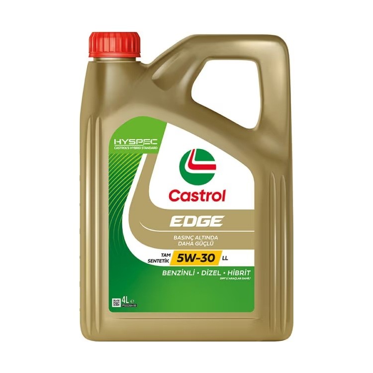 Castrol Edge 5W-30 4L Tam Sentetik Motor Yağı | Benzinli - Dizel - Hibrit | Üretim Yılı:2025 | Orijinal Ürün Garantisi