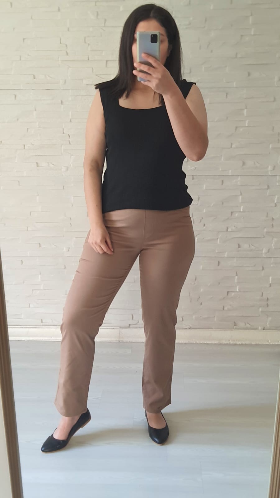 Beli Lastikli Pantalon-Vizon