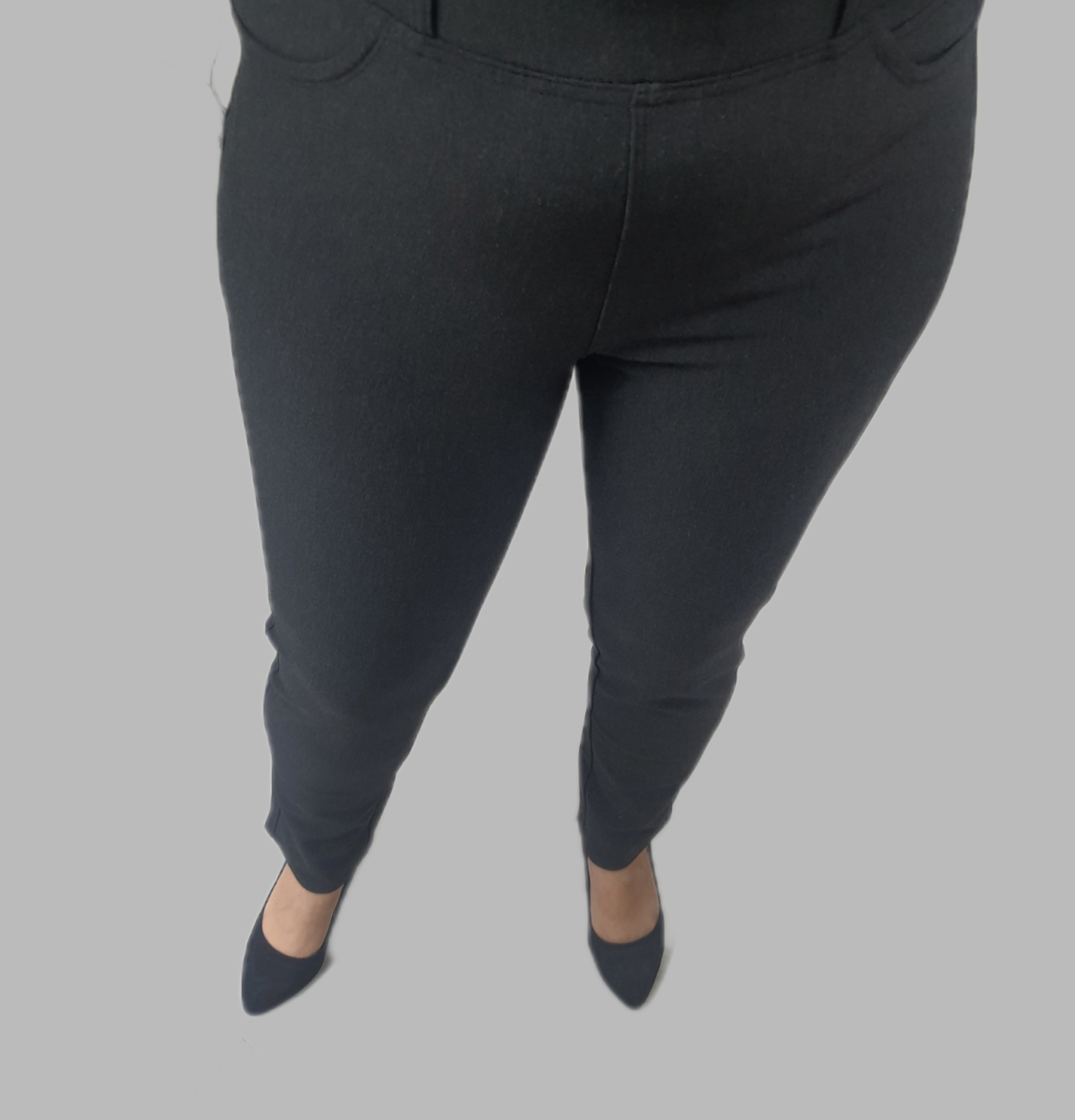 Punto Kumaş Pantalon-Füme